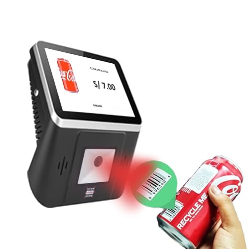 JEESTON 8 Inch Android Price Checker Barcode Scanner POS, 1D/2D Reader, HD Touch Screen, WiFi, RJ45 LAN Supported, Small Android Kiosk for Ordering, Supports Loyverse, Salesplay, Shopify APPS
