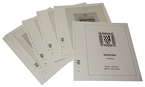 Feuilles pré-imprimées LINDNER Croatie Petits Blocs 1943-1945 pour album philatélie