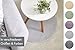 andiamo Teppich Arezzo für Wohnzimmer Esszimmer pflegeleichter eleganter gemütlicher Teppich einfarbig 67 cm rund grau