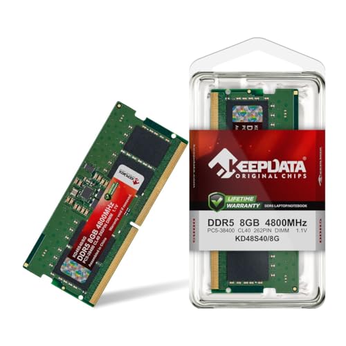 MEMÓRIA RAM PARA NOTEBOOK DDR5 08GB 4800MHZ KEEPDATA KD48S40/8G