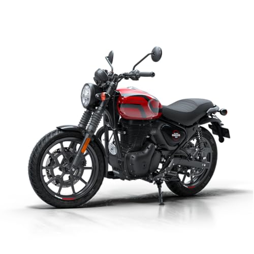 Image of Royal Enfield Hunter 350 with Disc & Alloy Wheels Motorcycle (London Red) Booking for Ex-Showroom Price