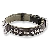 SICHERHEIT WIRD GROSS GESCHRIEBEN - Monkimau Halsbänder sind aus echtem Leder und mit einem robusten Verschluss versehen.