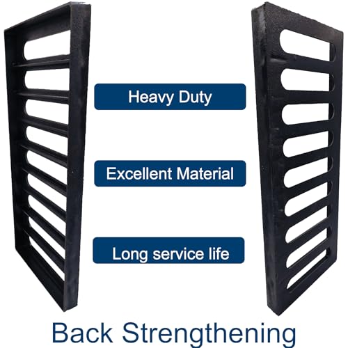 TIANYAMAI Cast Iron Drain Grate 20x8 in, B-Class 28100 lbs Heavy-Duty Driveway Channel Cover, Outdoor Trench Drainage Grate, Black Rectangle Metal Sewer Cover for Garage 3-Pack (True 19.7x7.9) by TIANYAMAI - Used condition - Image 3
