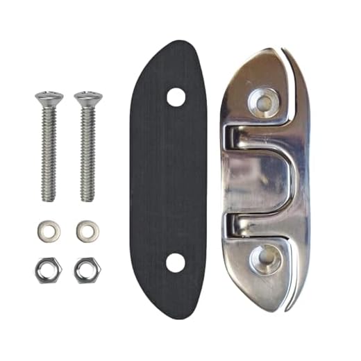 MarineNow 4-1/2" Folding Cleat Marine Grade 316 Stainless Steel (4.5") (04-Pack)