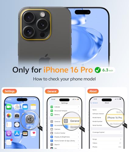 Image of FNTCASE for iPhone 16 Pro Case: [Compatible with Magsafe] Translucent Matte Cases with [Full Camera Protection] [Screen Protector] Military Grade Shockproof Protective Phone Cover - Blue