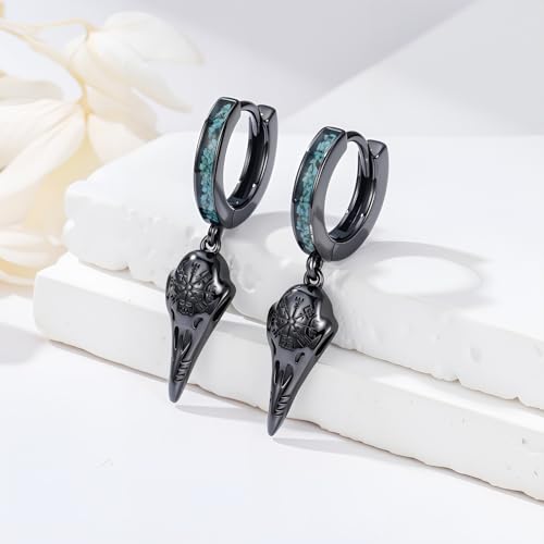 Black Dangle Drop Earrings 925 Sterling Silver Turquoise Earrings Jewelry Gifts for Women Men2