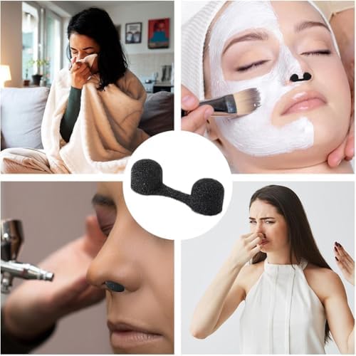 Gaicabi Disposable Sponge Nostril Filters 100pcs Dust Nose Plug Filter for Tanning Welding Dust Construction — view 3