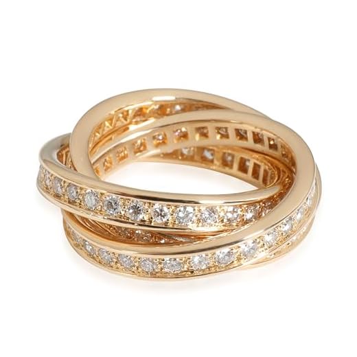 Cartier, Pre-Loved Trinity Ring, 4.75, 3 Tone Gold