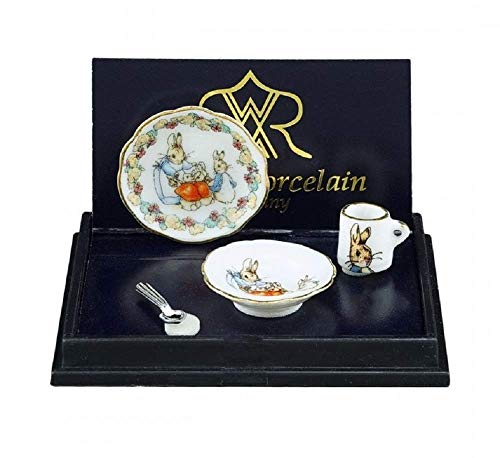 Melody Jane Dollhouse Peter Rabbit Nursery Dinner Set Reutter Porcelain Accessory 1:12