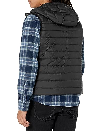 Image of HUGO Men's Hooded Lightweight Puffer Vest