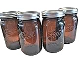 Ball Mason Jars-32 oz Amber-Set of 4-NEW COLOR !!!