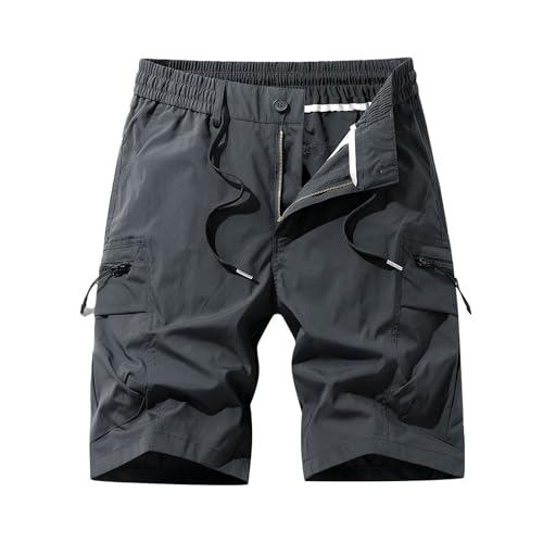 Short cargo d'été homme résistant avec de nombreuses poches de rangement