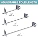 MorningRo 60 Inch Paper Roll Holder Wrapping Paper Wall Mounted Roll Rack Holder Adjustable Reliable Kraft Scroll Dispenser for Vinyl, Kraft, or Other Rolled Materials (Silver)