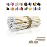 4' Inch Long Wooden Refill Matchsticks with Strike Stickers - Safety Matches Wholesale Bulk Loose by Chandler Studio (100 Pieces, White)
