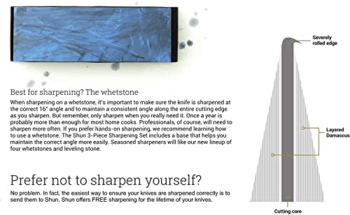 Shun Cutlery Premier Grey 5-Piece Starter Block Set, Kitchen Knife & Knife Block Set, Includes 8” Chef's Knife, 4” Paring Knife, 6.5” Utility Knife, & Honing Steel, Handcrafted Japanese Kitchen Knives #TOP7