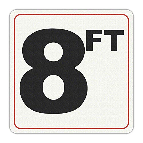 Adhesive Pool Depth Markers for Pool and Spas Feet (8 FT)