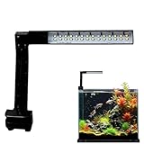 User-Friendly Adjustable Design: Features an adjustable bracket that fits a range of fish tank sizes, allowing you to easily install and position the light for optimal coverage and brightness control