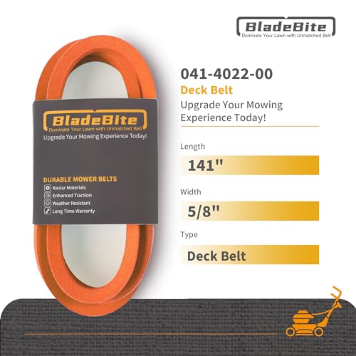 BladeBite Deck Belt 041-4022-00 / Kevlar Cord / 5/8" X 141" - Compatible with Bad Boy 42" CZT and 54" MZ Magnum Mowers by BladeBite - Image 2