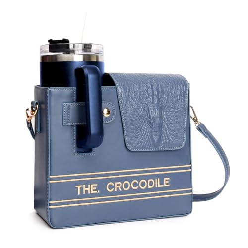 Lushandy Crossbody Bag for Stanley Purse Cup Holder Bag Stanley Cup Bags Portable Water Bottle Purse with Strap