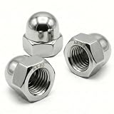 PRORAJE Ecrous Borgnes M10 INOX A4 Hexagonal Dôme Ø 10mm, LOT DE 5 Pcs...