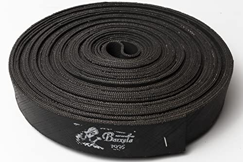 Cincha Negra para Tapicería de Alta Calidad, Elastica y Resistente Permitiendo un Acabado de Máxima Calidad para Tapizar sillas, sofás, Sillones, Butacas. Material 100% Reciclado (45mm x 25m)