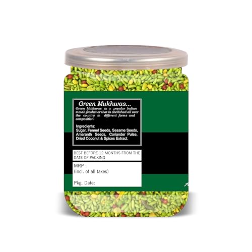 NATURE CONNECT Green Mukhwas 300 Gram Airtight Container image 4
