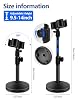 BILIONE Versatile Desktop Microphone Stand, Adjustable Table Mic Stand with Microphone Clip, Cell Phone Clip, 5/8" Male to 3/8" Female Metal Adapter #2