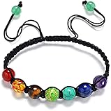 Geruchlose, dauerhafte, langfristige Verwendung; Naturstein-Wulst-Armband besitzt geringe Dichte und geringes Gewicht. Sein kaltes Gefühl in den Händen kann die Angst dazu bringen, sich zu beruhigen.