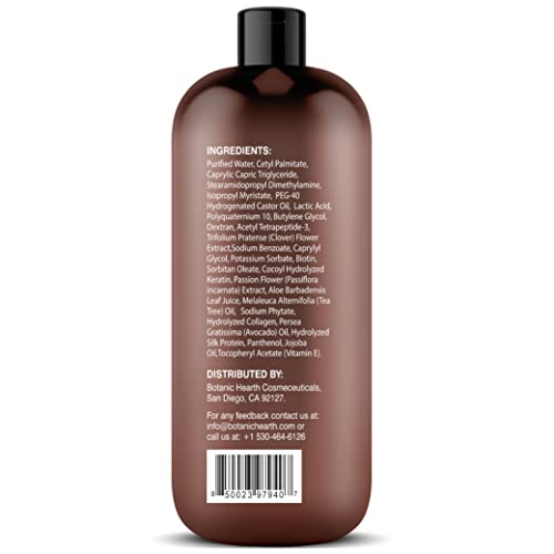 Botanic Hearth Hair Loss Conditioner | For Hair Growth | Volumizing & Thickening Formula | With Biotin, Tea Tree, Jojoba & Vitamin E | Sulphate Free | For Men & Women | 16 Fl Oz #TOP5