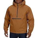 Generisch Herren Weichschale Kapuzenjacke Mit Elastischen Bündchen Combat Anorak Leichte Schlupfjacke Schnelltrocknend Wetterfester Sonnenschutz Windbreaker Taktische Outdoorjacke