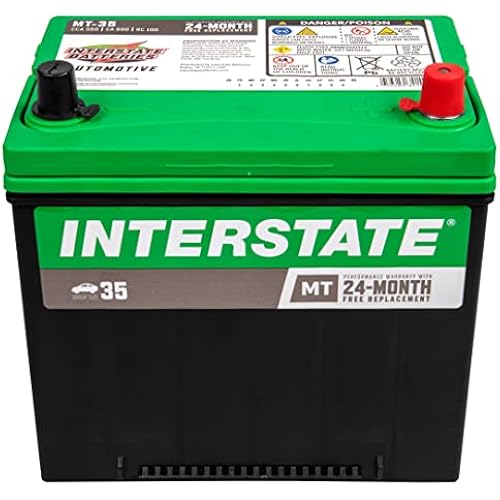 Interstate Batteries Group 35 Car Battery Replacement (MT-35) 12V, 550 CCA, 24 Month Warranty, Replacement Automotive Battery for Cars, Trucks, SUVs, Minivans