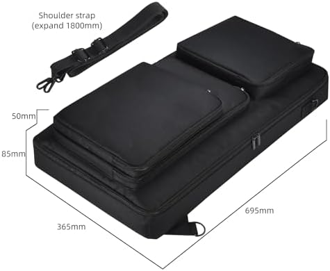 Custodia Per Controller DJ Pioneer DDJ-FLX6/SX - Borsa Trasporto Con Tracolla E Tasche Accessori - Foto 4