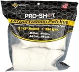 Gun Cleaning Patches - 250 Count - 2 1/2 Inch - Round
