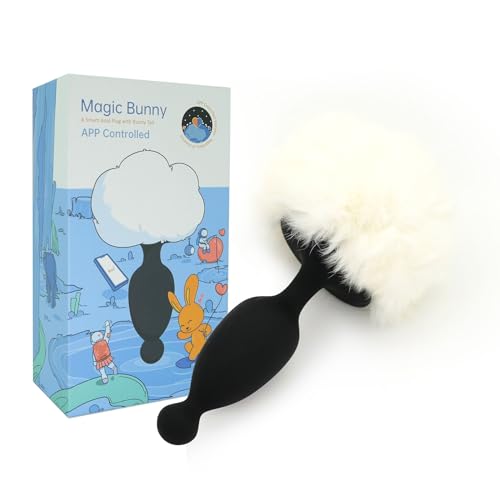 Magic Motion Bunny App Controlled vibrant Bunny Tail Anal Pild Taille Unique E32467