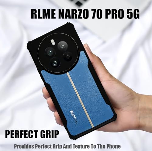 Image of AIBEX Crystal Clear Back Cover Case for REALME P1 / REALME 12+ / REALME Narzo 70 Pro | 360 Protection | Shock Proof Design | Transparent Back Cover (PC & TPU, BLACK)