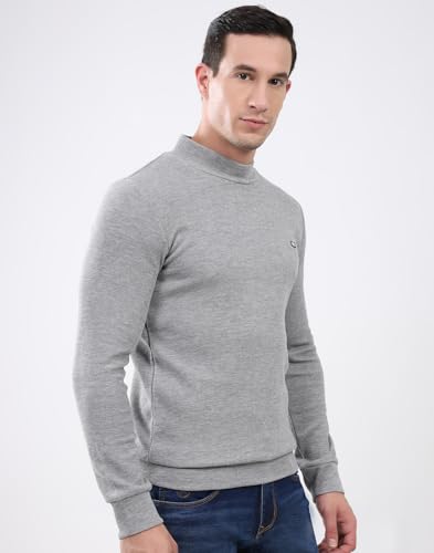 Image of Monte Carlo Mens Regular Fit Full Sleeve Solid T Neck Winter Tshirt (Pack of 1)