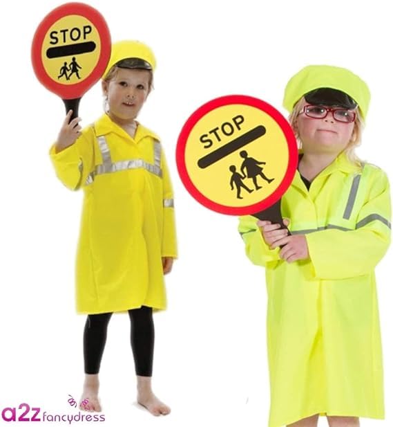 PRETEND TO BEE Crossing Patrol Dress Up Costume for Kids Unisex, Multi Coloured, 3-5 Years - Image 2