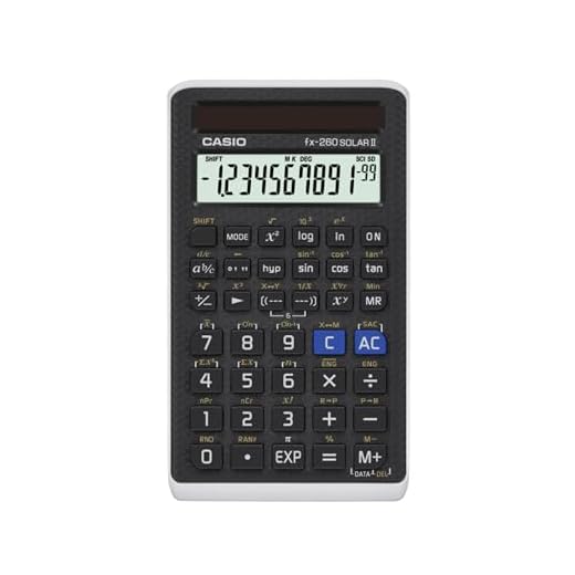 Calculadora científica Casio FX 260 Solar II, 12,7 cm x 1,5 cm x 7,4 cm
