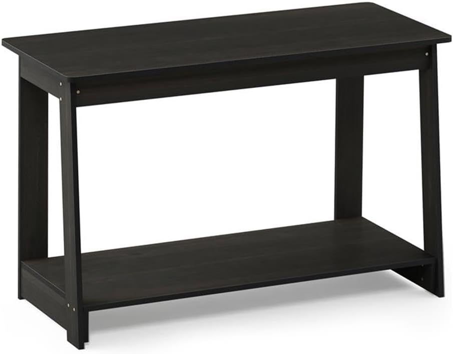 Pemberly Row Engineered Wood TV Stand, Espresso Finish, Fits TV up to 39", 35.43" W x 15.67" D x 21.69" H, Contemporary Design with Bottom Shelf Media Storage, Living Room Entertainment Console
