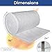 SIMOND STORE Ceramic Fiber Insulation Blanket - 1” x 24” x 96” - 8# Density 2400F - Fireproof Insulation Blanket for Furnace Forge Kiln Chimney Stove Fireplace Pizza Oven Boiler Dishwasher, and More