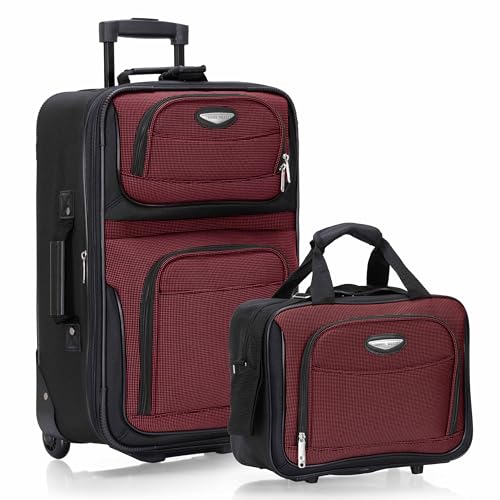 Travel Select Amsterdam Softside Expandable Rolling Luggage Set, 2-Piece Upright Suitcases with...