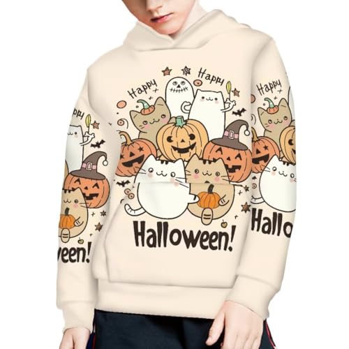 Pinupub Casual Pullover Hoodies For Boys Girls Funny Cute Print Winter Long Sleeve Hooded Sweatshirt4