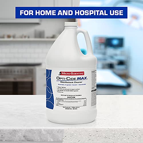 Micro-Scientific-M60035 Opti-Cide Max, Disinfectant Cleaner And Sanitizer, Use On Glass, Metal, Plexiglas, Formica, Powder-Coated Surfaces, And More, 1 Gallon Container #TOP6