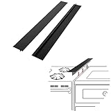 ItsNio Silicone Stove Gap Covers (2 Pack), Stove Gap Guard, Heat Resistant Oven Gap Filler, Easy Clean,25 Inches, Black