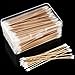 Norme 500 Pcs 6 Inch Gun Cleaning Swabs Long Cotton Swabs in Paper Storage Box Long Pointed and Round Tip with Wooden Handle Buds for Makeup Baby Pet Care
