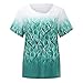 Top da donna taglie forti, camicia con bottoni a spalla fredda top vendita autorizzazione donna autunno e inverno casual manica lunga top stampato zip pulsante spiaggia t shirt, Verde, XL