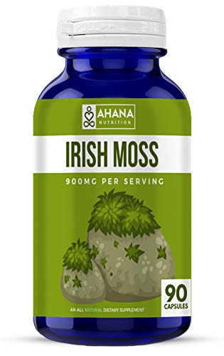 Ahana Nutrition Irish Moss Capsules forOverall Health and Wellness, Natural Source of Carrageenan (450mg – 90 Capsules) Ahana Nutrition Irish Moss Capsules forOverall Health and Wellness, Natural Source of Carrageenan (450mg – 90 Capsules)