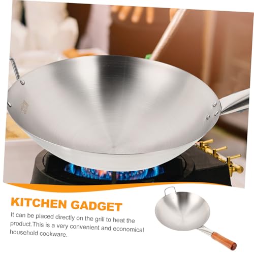 Sartén Wok de Acero Inoxidable con Mango Ergonómico miniatura 4