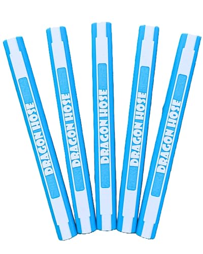 Pool Cleaner Hose Stabilizers Anti-Tangle (5-Pack) | Fix Twisting, Looping & Kinking in Pool Vacuum & Automatic Cleaner Hoses | Snap-On for 0.75-inch OD Hoses | Patent Pending (Cool Blue)