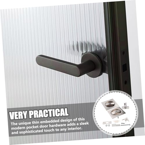 Angoily Cerradura Invisible para Puerta Corredera con Llave para Privacidad miniatura 7